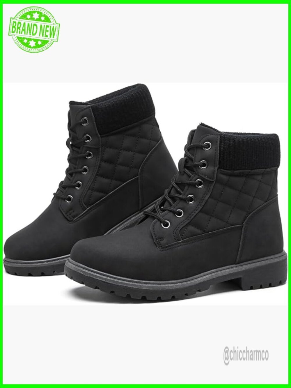 Waterproof Ankle Boots Non Slip Lace Up Hiking Booties Winter Snow